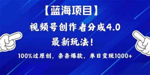 （9777期）2024蓝海项目视频号，最新方法， 100%过原创，条条爆款，单日变现1K+，…-康仁安资源