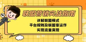 联盟营销实战指南，详解联盟模式、平台规则及联盟客运作，实现流量变现-康仁安资源
