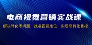电商视觉营销实战课，解决转化率问题，找准视觉定位，实现高转化目标-康仁安资源