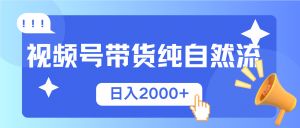 视频号带货，纯自然流，起号简单，爆率高轻松日入2000+-康仁安资源