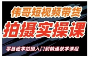 短视频带货拍摄实操课,零基础学拍摄入门到精通教学-康仁安资源
