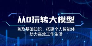 从0玩转大模型，普及基础知识，搭建个人智能体，助力高效工作生活-康仁安资源