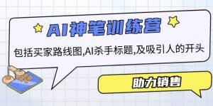 AI销售训练营，包括买家路线图, AI杀手标题,及吸引人的开头，助力销售-康仁安资源