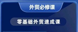 零基础外贸必修课，开发客户商务谈单实战，40节课手把手教-康仁安资源