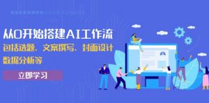 从0开始搭建AI工作流，包括选题、文案撰写、封面设计、数据分析等-康仁安资源