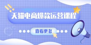 天猫电商爆款运营课程，爆款卖点提炼与流量实操，多套模型全面学习-康仁安资源
