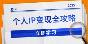 个人IP变现全攻略：私域运营,微信技巧,公众号运营一网打尽,助力品牌推广-康仁安资源
