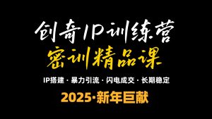 2025年“知识付费IP训练营”小白避坑年赚百万,暴力引流,闪电成交-康仁安资源