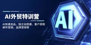 AI外贸特训营：AI快速选品、独立站搭建、客户获取、邮件营销、品牌营销等-康仁安资源