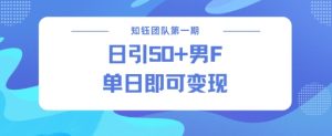 男粉引流新方法不违规,当日即可变现-康仁安资源
