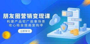 朋友圈营销变现课：构建产品软广故事场景，攻心吸金提高复购率-康仁安资源
