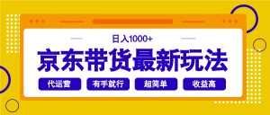 京东带货最新玩法，日入1000+，操作超简单，有手就行-康仁安资源