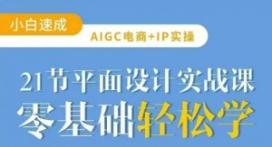 AIGC电商必备实操21节平面设计实战课，教你玩转AI-康仁安资源