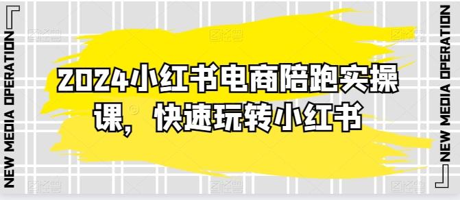 2024小红书电商陪跑实操课，快速玩转小红书，超过20节精细化课程-康仁安资源