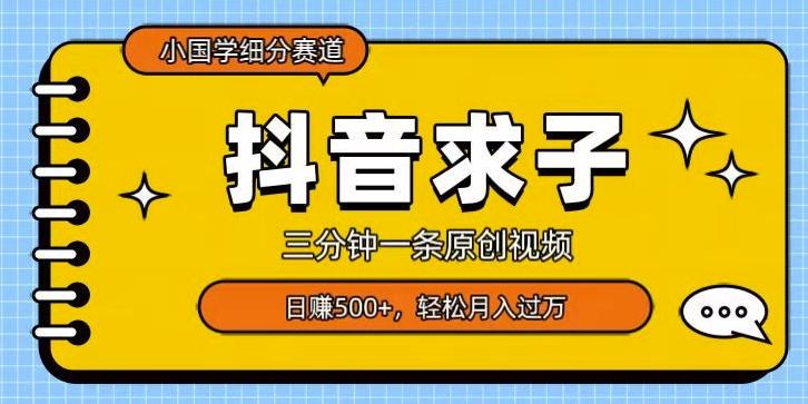 小国学细分赛道，三分钟一条原创视频，日赚500+，可矩阵复制-康仁安资源