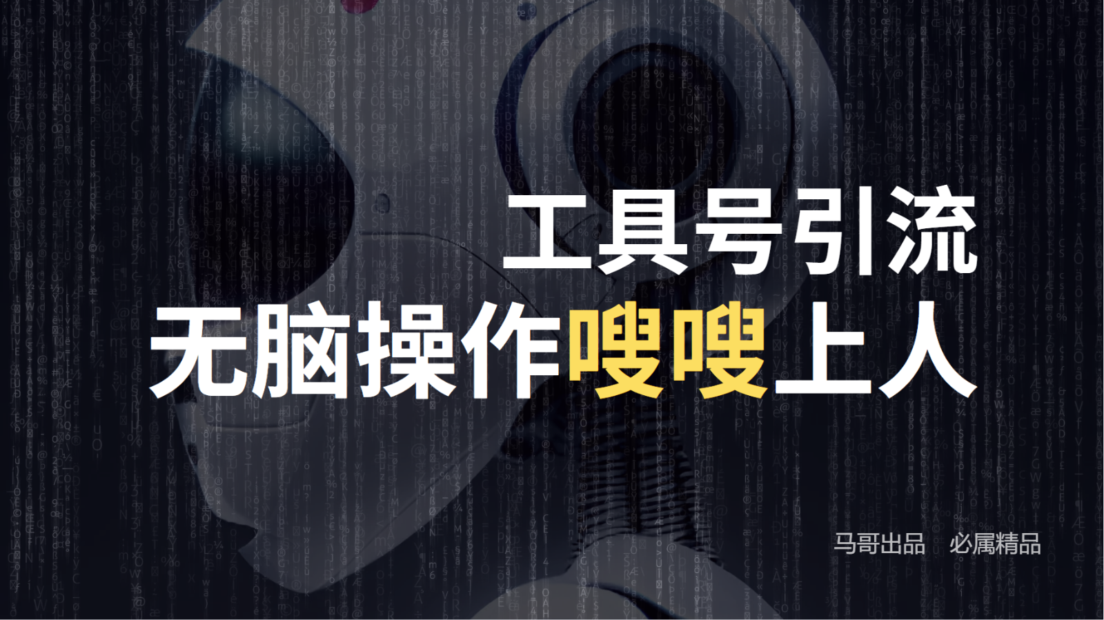 工具号高效引流法，嗖嗖上人，日引1000+，直接搬运，无脑操作-康仁安资源