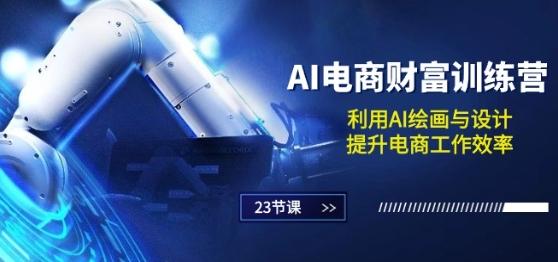 AI电商-财富训练营：利用AI绘画与设计，提升电商工作效率(23节课)-康仁安资源