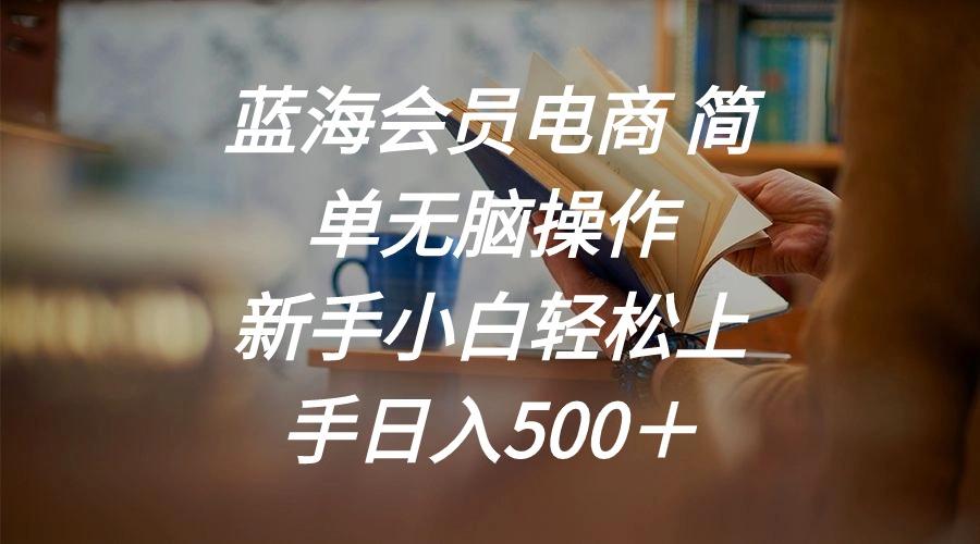 蓝海会员电商 简单无脑操作 新手小白轻松上手日入500＋-康仁安资源