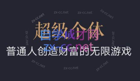 超级个体·普通人创造财富的无限游戏-康仁安资源