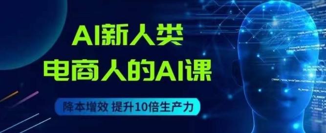 AI新人类-电商人的AI课，用世界先进的AI帮助电商降本增效-康仁安资源