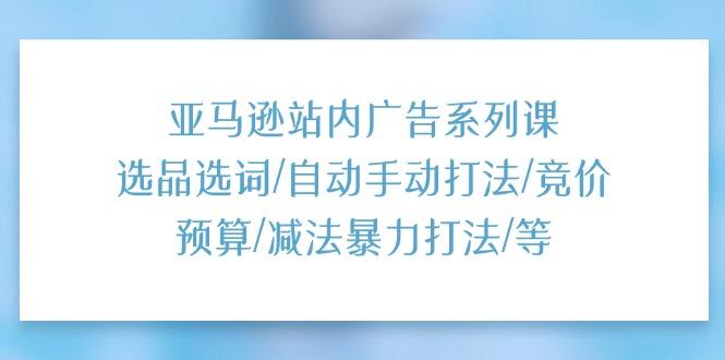 亚马逊站内广告系列课：选品选词/自动手动打法/竞价预算/减法暴力打法/等-康仁安资源
