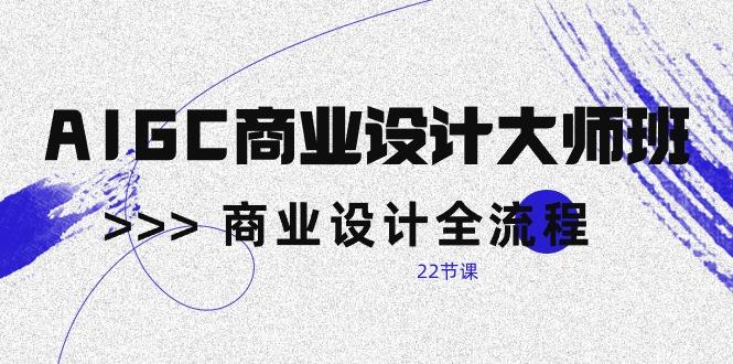 AIGC-商业设计大师班，商业设计全流程(22节课-康仁安资源