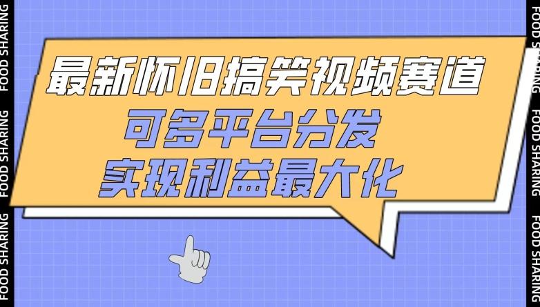 最新怀旧搞笑视频赛道，可多平台分发，实现利益最大化【揭秘】-康仁安资源