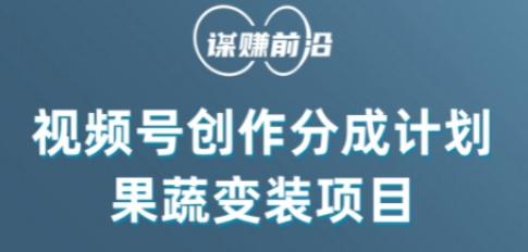 视频号创作分成计划水果蔬菜变装玩法，借助AI变现-康仁安资源