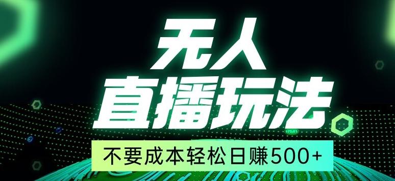 全网首发24年最新无人直播玩法，不需要成本，无需人力，一台电脑24小时为你工作-康仁安资源