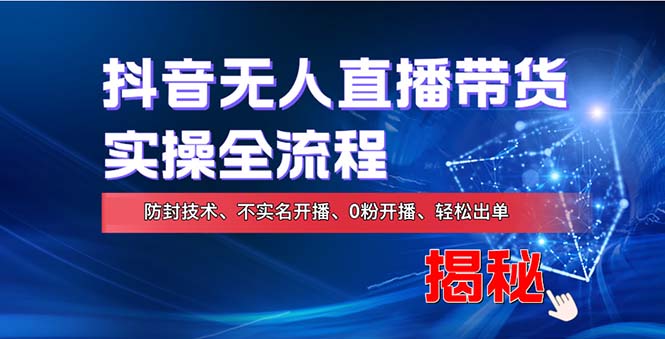 在线赚钱新途径：如何用抖音无人直播实现财务自由，全套实操流程，含...-康仁安资源