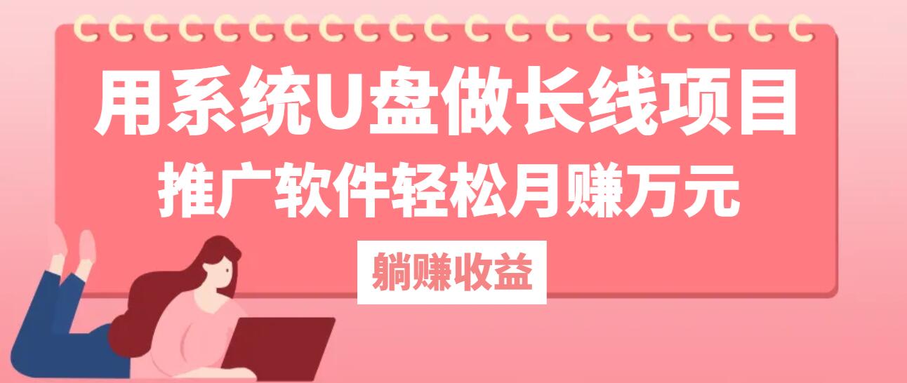 用系统U盘做长线项目，推广软件轻松月赚万元-康仁安资源