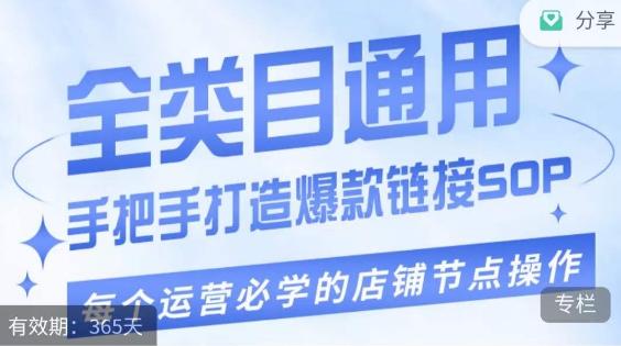 单品爆款打造实操运营，单品爆款从“0”-“1”手把手演练运营步骤-康仁安资源