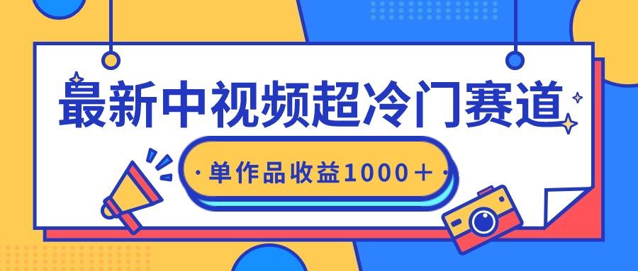 (9275期)最新中视频超冷门赛道，轻松过原创，单条视频收益1000＋-康仁安资源