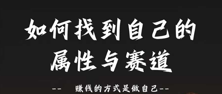 赛道和属性2.0：如何找到自己的属性与赛道，赚钱的方式是做自己-康仁安资源