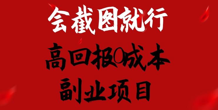会截图就行，高回报0成本副业项目，卖离婚模板一天1.5k+【揭秘】-康仁安资源