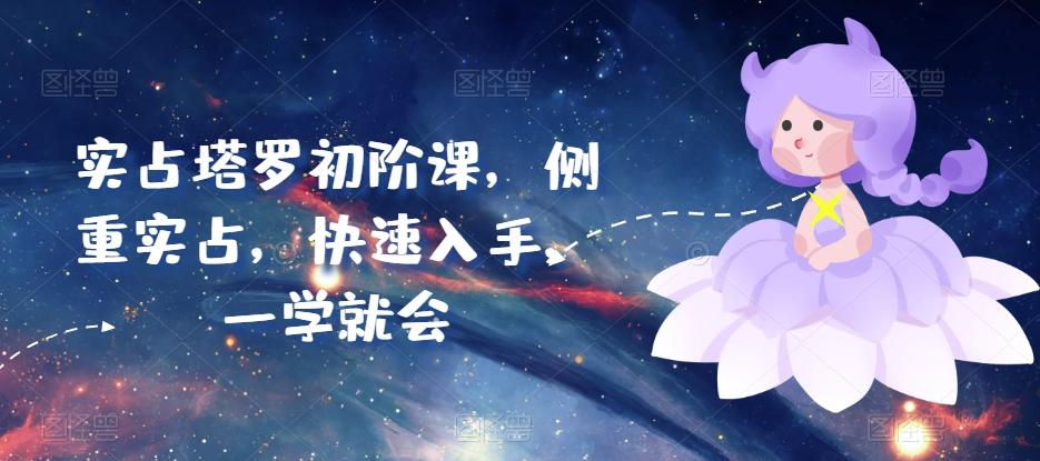 实占塔罗初阶课，侧重实占，快速入手，一学就会-康仁安资源