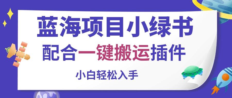 蓝海项目小绿书，配合一键搬运插件，小白轻松入手-康仁安资源