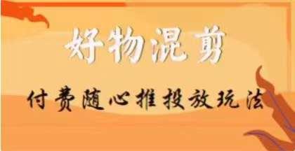 【万三】好物混剪付费随心推投放玩法，随心投放小课抖音教程-康仁安资源