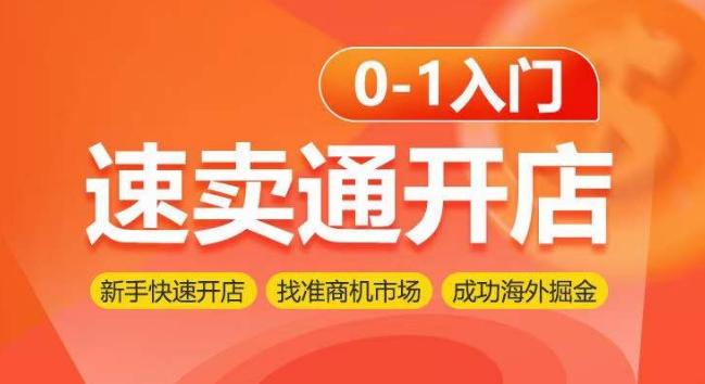 速卖通开店0-1入门，新手快速开店 找准商机市场 成功海外掘金-康仁安资源