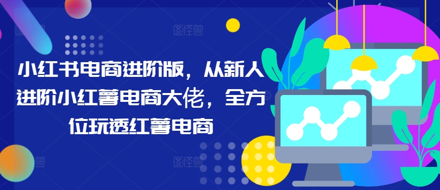 小红书电商进阶版，从新人进阶小红薯电商大佬，全方位玩透红薯电商-康仁安资源