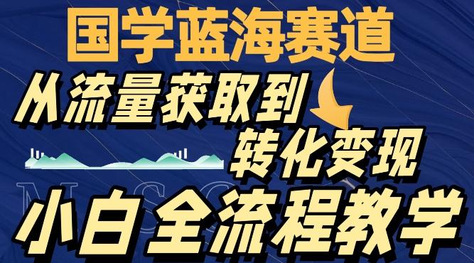 国学蓝海赛道，从流量获取，到转化变现，全流程教学-康仁安资源