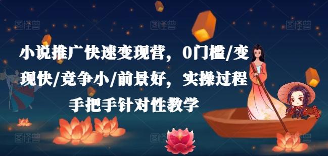 小说推广快速变现营，0门槛/变现快/竞争小/前景好，实操过程手把手针对性教学-康仁安资源