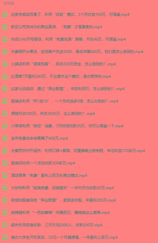 图片[5]-(9607期)真实有效391套商业模式，年入几十到几百万案例解析(电子书+视频+图文)-康仁安资源