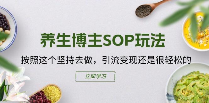 养生博主SOP玩法，按照这个坚持去做，引流变现还是很轻松的-康仁安资源