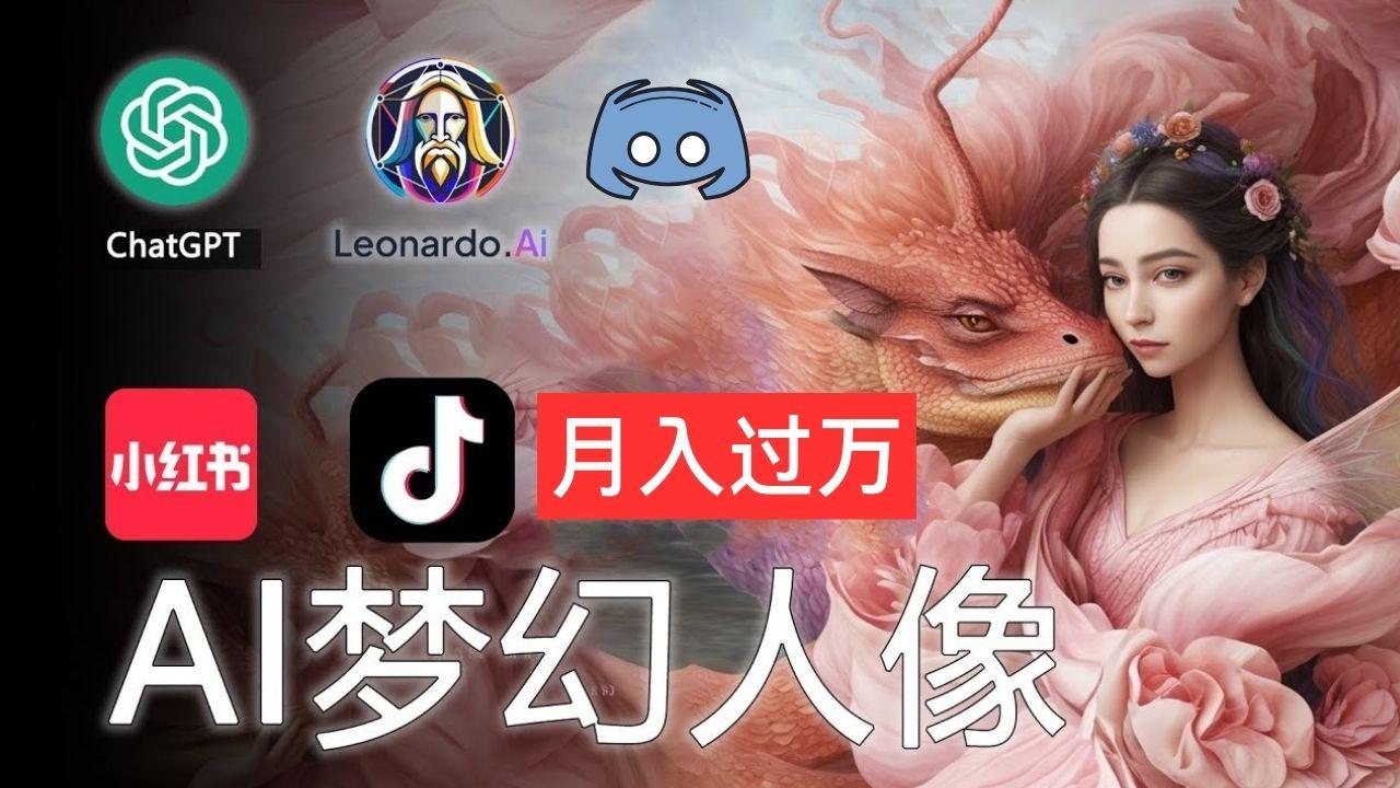 AI摄影梦幻人像：零基础也能月入过万的秘密-康仁安资源