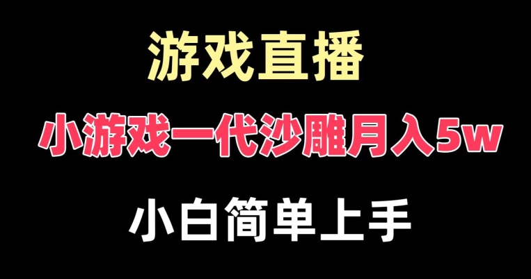 玩小游戏一代沙雕月入5w，爆裂变现，快速拿结果，高级保姆式教学【揭秘】-康仁安资源