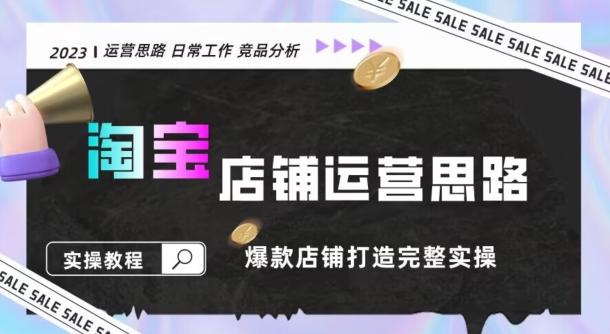 2023淘宝店铺运营全攻略：竞品分析，打造爆款店铺完整实操（附运营思维素材）-康仁安资源