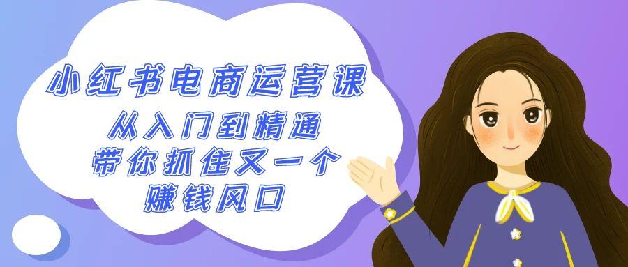 2024小红书电商运营课，从入门到精通，带你抓住又一个赚钱风口(50节课)-康仁安资源