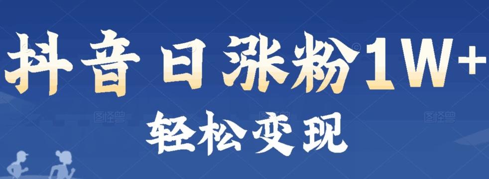 首发抖音新赛道日涨粉1W+轻松变现-康仁安资源