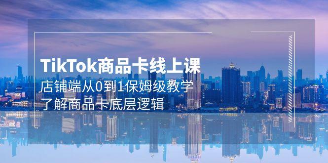 (9843期)Tk商品卡线上课，店铺端从0到1保姆级教学，了解商品卡底层逻辑(20节)-康仁安资源